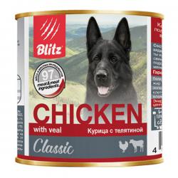 Корм для собак Blitz Classic Dog Chicken with Veal — «Курица с телятиной»