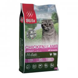 Корм для кошек Blitz Holistic Adult Cat Chicken & Lamb Hypoallergenic Low Grain