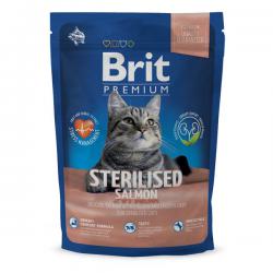 Корм для кошек Brit Premium Cat Sterilised — Salmon with Chicken and Chicken Liver
