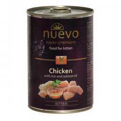 Корм Nuevo Kitten Chicken With Rice & Salmon Oil