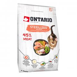 Корм для кошек Ontario Adult Cat Sterilized Salmon