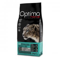 Корм для кошек Optima Nova Adult Cat Sterilised Chicken & Rice
