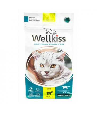 Корм для кошек Wellkiss Cat Sterilized Lamb