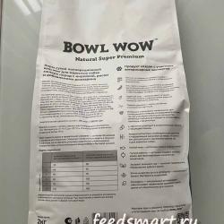 BOWL WOW «индейка, рис, розмарин» для взрослых собак мелких пород