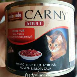 Фото корма Animonda Carny Adult Cat Rind Pur