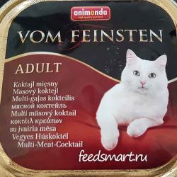 Фото консервированного полнорационного корма «Анимонда Фом Файнштейн» с мясным коктейлем для взрослых кошек