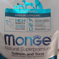 Фото Monge Speciality Adult Dog All Breeds Salmon & Tuna Hypoallergenic