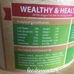 Фото этикетки корма Wealthy & Healthy — Be Healthy! Lamb Grain Free