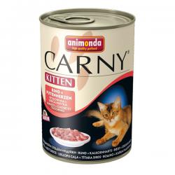 Корм для котят Animonda Carny Kitten Rind + Putenherzen