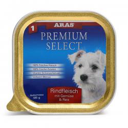 Корм для собак Aras Premium Select — №1 Rindfleisch Mit Gemϋse & Reis в ламистерах