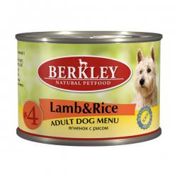 Корм Berkley Adult Dog Menu Lamb & Rice