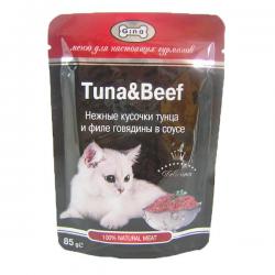 Корм для кошек Gina Cat Tuna & Beef