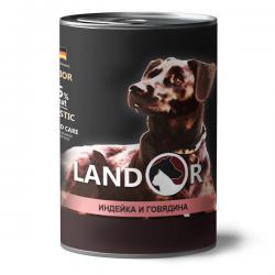 Корм для щенков Landor Puppy Turkey & Beef