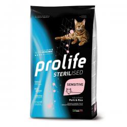 Корм для кошек Prolife Adult Cat Sterilised Sensitive Rich in Fresh Pork & Rice