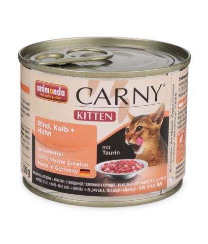 Корм для котят Animonda Carny Kitten Rind, Kalb+Huhn