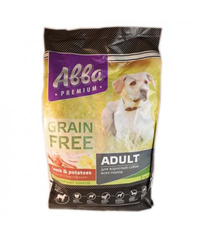 Корм для собаки «Авва» Adult Dog Lamb & Potatoes Grain Free