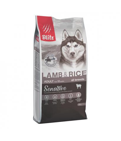 Корм для собак Blitz Adult Dog Sensitive Lamb & Rice