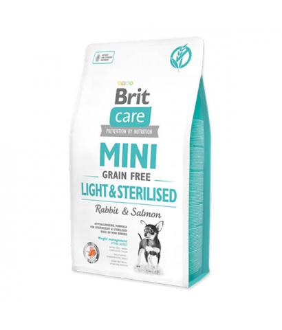 Корм для собак Brit Care Adult Dog Mini Light & Sterilised Rabbit & Salmon Grain Free Hypoallergenic