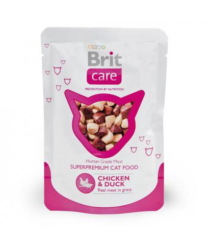 Корм для кошек Brit Care Real Meat in Gravy — Chicken & Duck