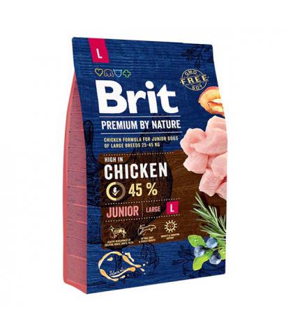 Корм для щенков Brit Premium By Nature Junior Large Breed Chicken