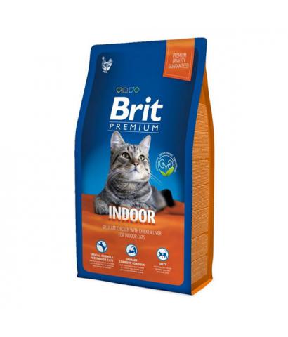 Корм для кошек Brit Premium Cat Indoor — Delicate Chicken with Chicken Liver