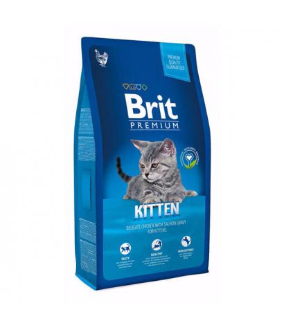 Корм для котят Brit Premium Kitten — Delicate Chicken with Salmon Gravy