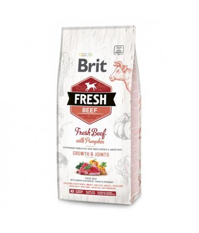 Корм для щенков Brit Puppy Large Breed Growth & Joints Fresh Beef with Pumpkin