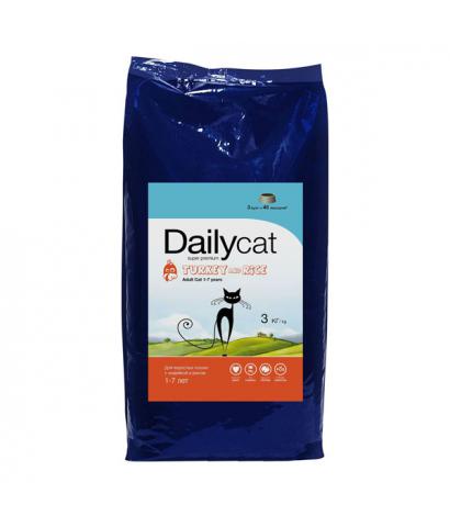 Корм для кошек DailyCat Adult Turkey & Rice