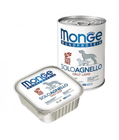 Корм для собак Monge Adult Dog Monoprotein Solo Agnello Grain Free