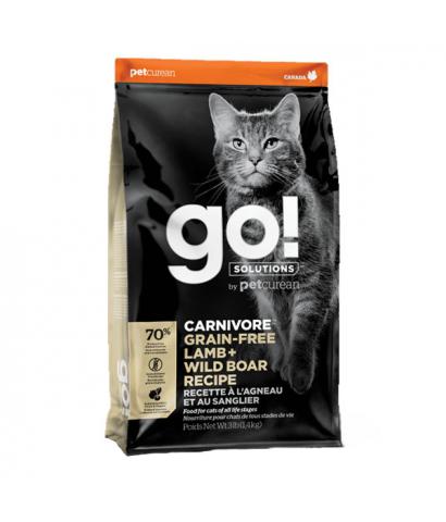 Корм для кошек GO! Solutions Carnivore Lamb + Wild Boar Grain Free