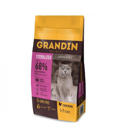Корм для кошек Grandin Cat Sterilized Chicken Grain Free