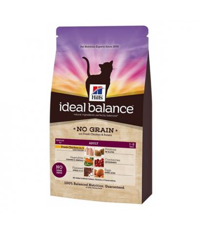Hill's Ideal Balance Feline Adult – No grain with Fresh Chicken and Potato
