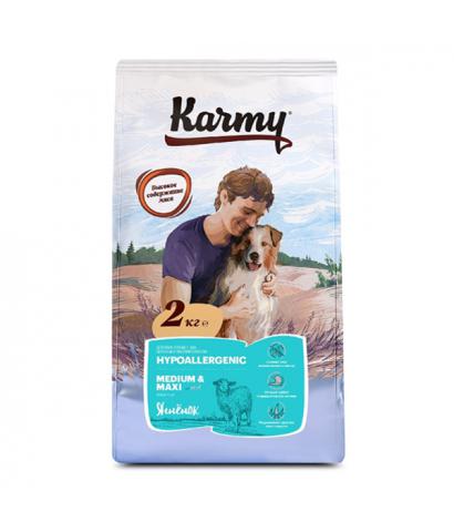 Корм для собак Karmy Adult Dog Hypoallergenic Medium & Maxi «Ягнёнок»