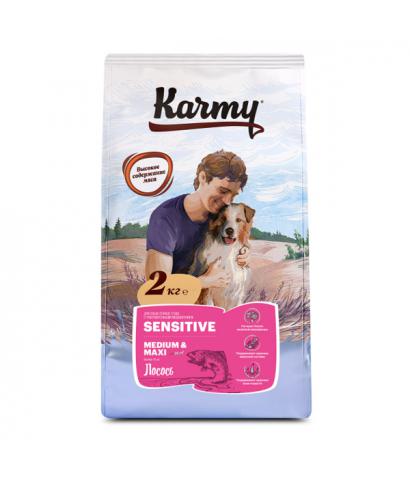 Корм для собак Karmy Adult Dog Sensitive Medium & Maxi «Лосось»