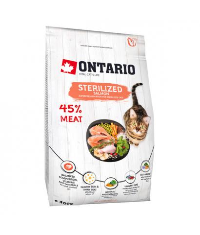 Корм для кошек Ontario Adult Cat Sterilized Salmon