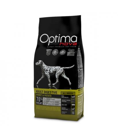 Корм для собак Optima Nova Adult Dog Digestive Rabbit & Potato Grain Free
