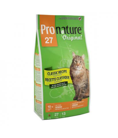 Pronature Original 27 Cat – Senior Mature or Less Active Chicken no Corn, no Wheat, no Soy