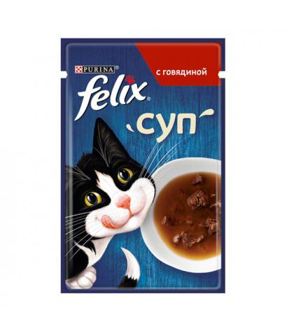 Корм для кошек Purina Felix — «Суп» с говядиной