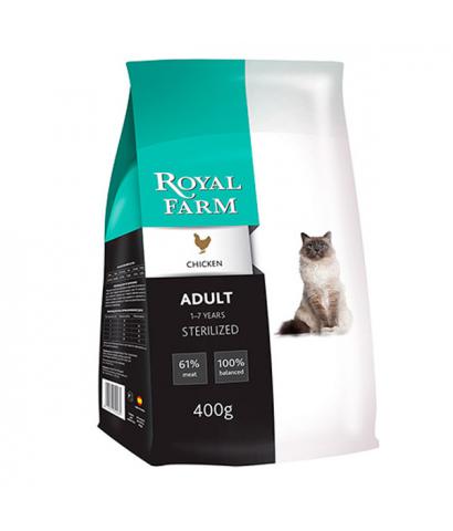 Корм для кошек Royal Farm Adult Cat Sterilized Chicken
