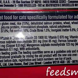 Фото этикетки корма Affinity Advance Adult Cat Sensitive with Salmon & Rice
