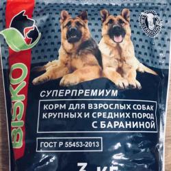 Фото мешка сухого полнорационного корма «Биско Суперпремиум» для взрослых собак