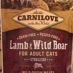 Carnilove Adult Cat Sterilised Lamb & Wild Boar Grain-Free