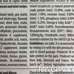 Фото этикетки корма Farmina Natural & Delicious Adult Cat Digestion Lamb, Quinoa, Fennel & Mint Grain Free