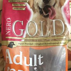 Фото сухого полнорационного корма «Неро Голд Макси» для взрослых собак крупных пород