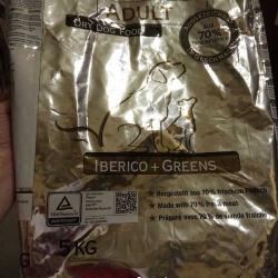 Фото мешка сухого полнорационного корма «Платинум» с иберийской свининой и зеленью для взрослых собак
