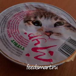 Фото консервированного корма «Титбит Мур» Мясное ассорти с говядиной для кошек
