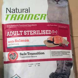 Фото упаковки корма Trainer Natural Adult Cat Sterilised & Indoor with Salmon